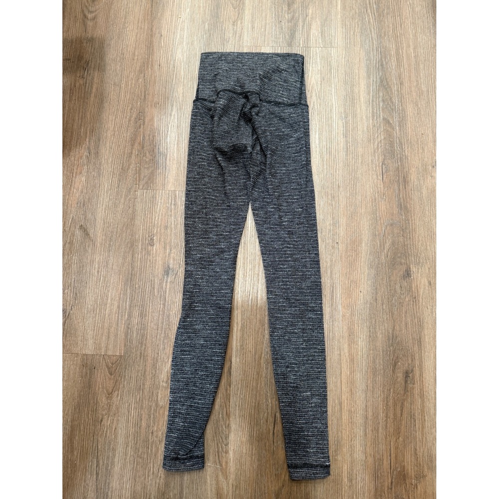 Lululemon High Times Pant Black White Space Dye High Rise Leggings Size 4‎ 28"